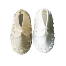 white rawhide shoes shaped dog chew products for dog